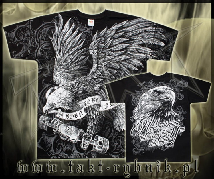 Koszulka BORN TO BE FREE all print
