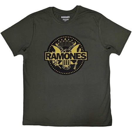koszulka RAMONES Gold Seal GREEN.jpg