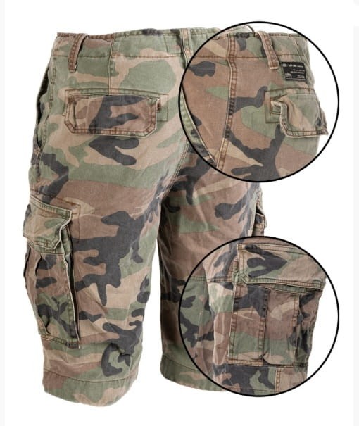 bojówki krótkie US VINTAGE WOODLAND prewash t.jpg