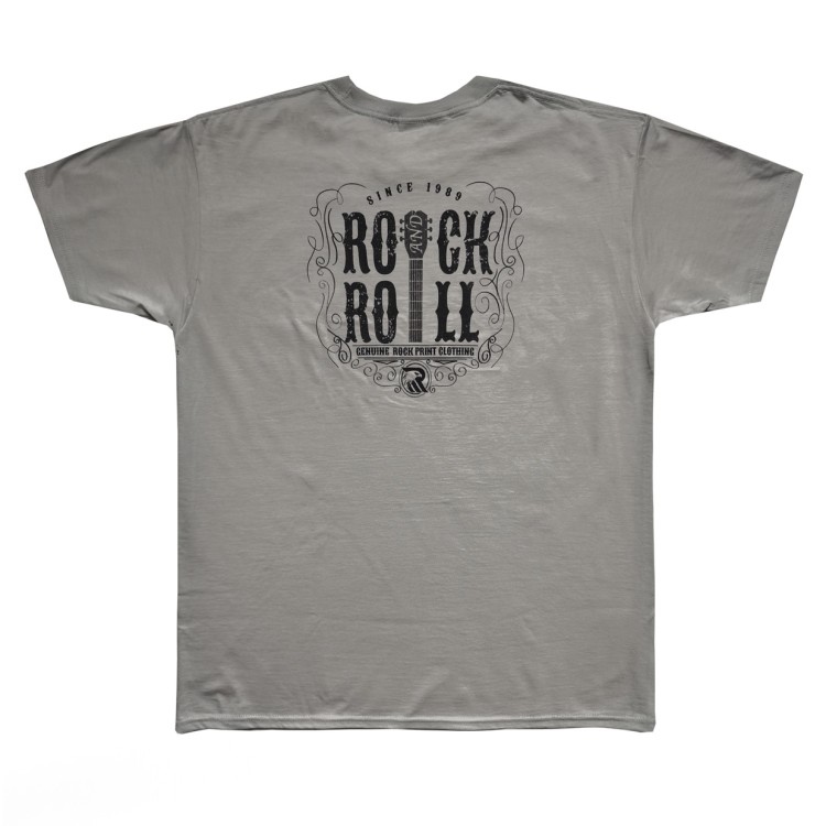 koszulka make music not war skull grey tyl
