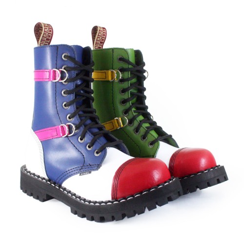 glany 10 steel blue pink green yellow