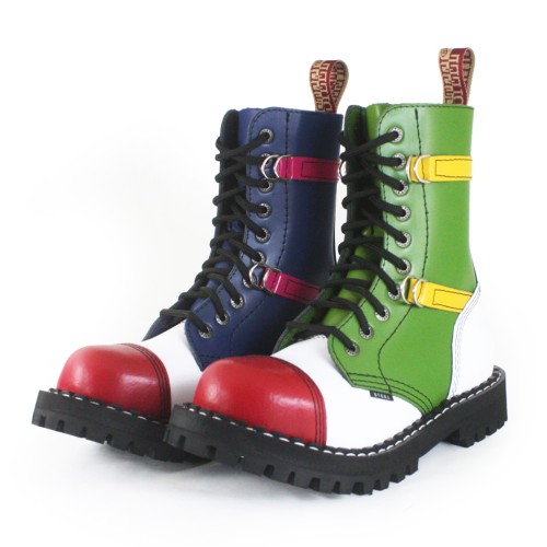 glany 10 steel blue pink green yellow