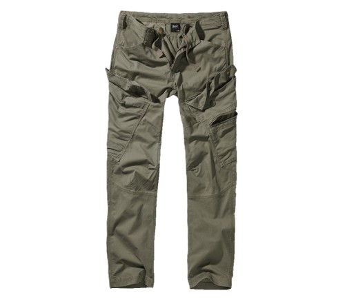spodnie bojówki ADVEN SLIM FIT olive.jpg