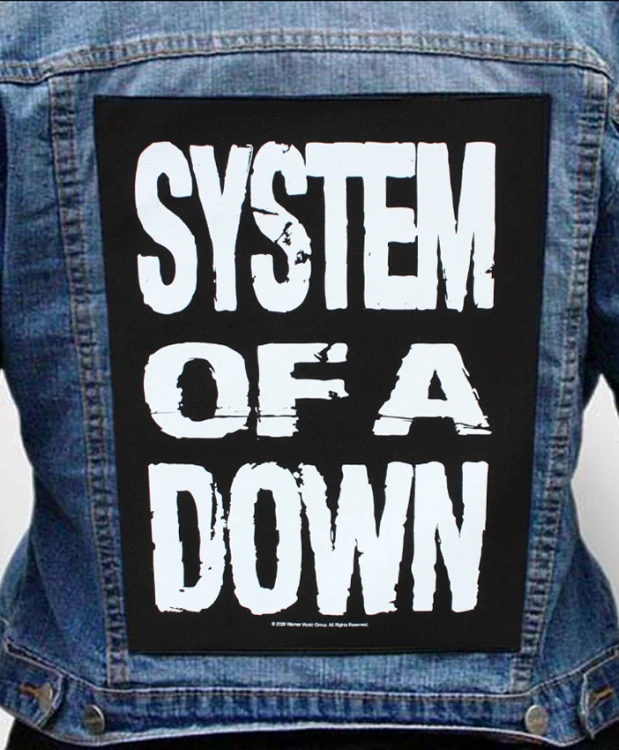 Ekran na kurtkę SYSTEM OF A DOWN Stacked Logo