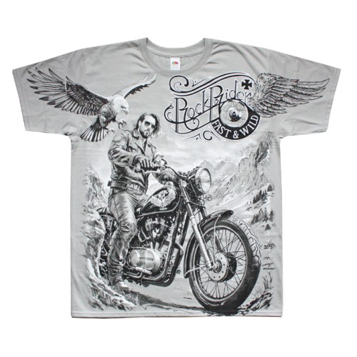Koszulka FAST AND WILD all print GREY