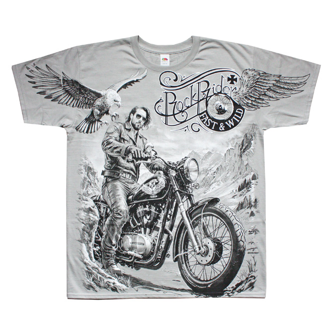Koszulka FAST AND WILD all print GREY