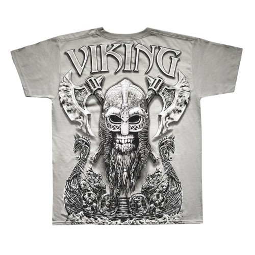 Koszulka VIKING Valhalla Warrior GREY all print