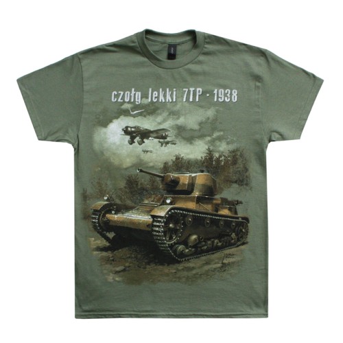 Koszulka czołg LEKKI 7TP 1938 green