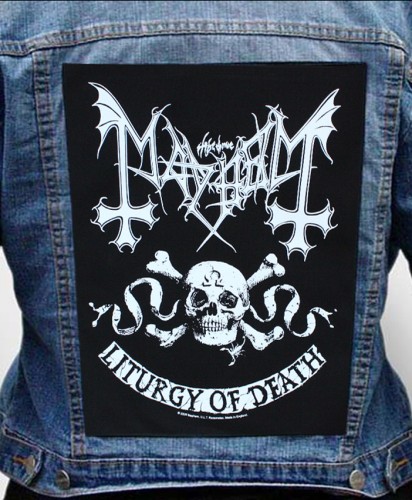 Ekran na kurtkę MAYHEM "Liturgy of Death - Skull Omega"