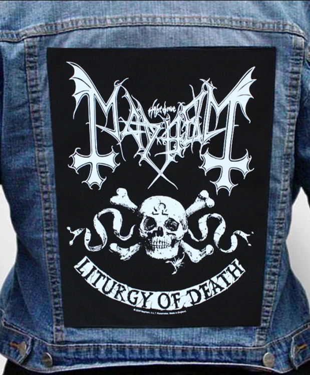 Ekran na kurtkę MAYHEM "Liturgy of Death - Skull Omega"