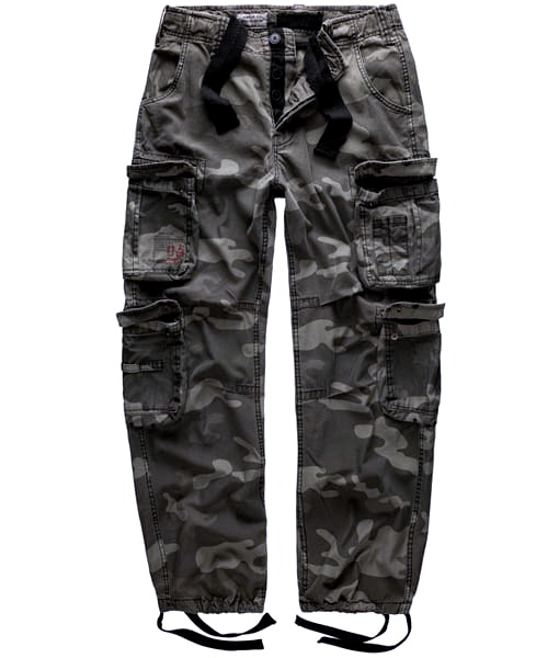 Spodnie bojówki AIRBORNE VINTAGE black camo/ moro