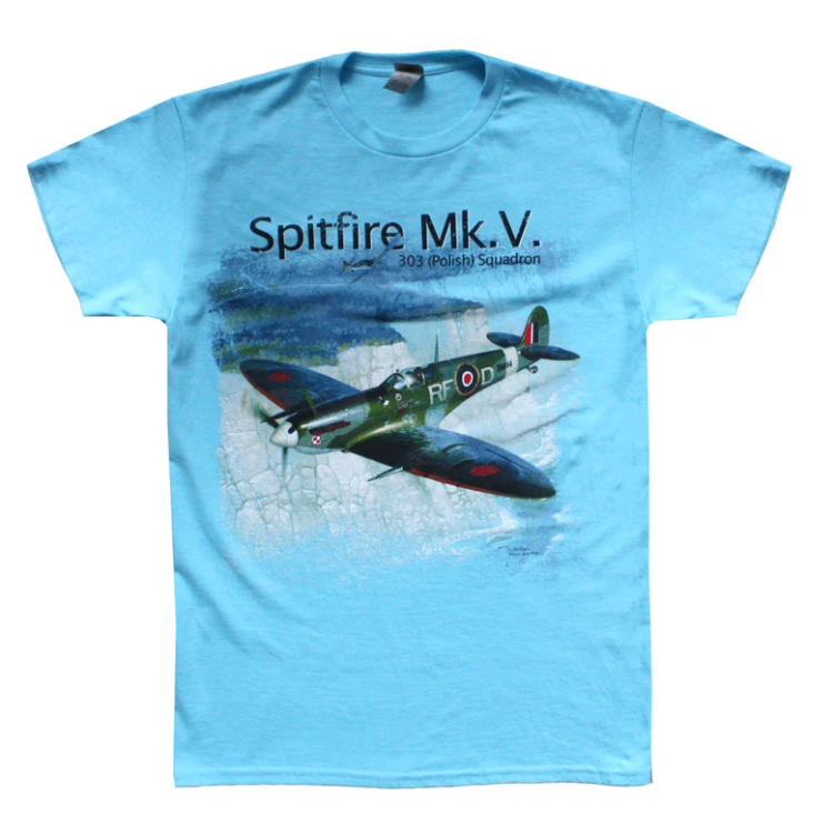 Koszulka samolot SPITFIRE MK V blue