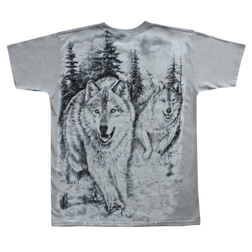 Koszulka WHITE WOLF 2 grey ALL PRINT