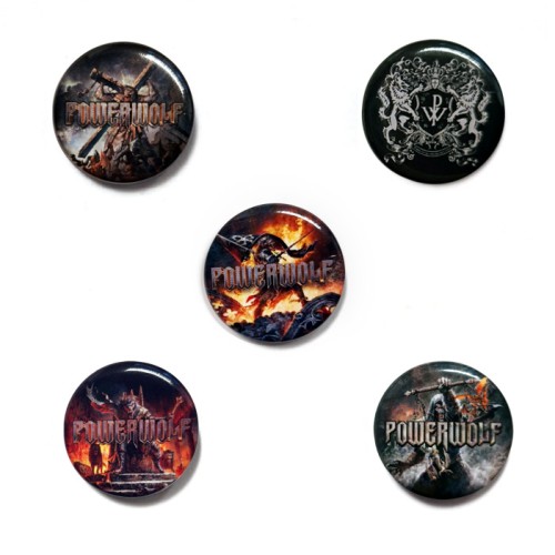 Przypinka POWERWOLF "Call of the Wild" kpl. 5 szt