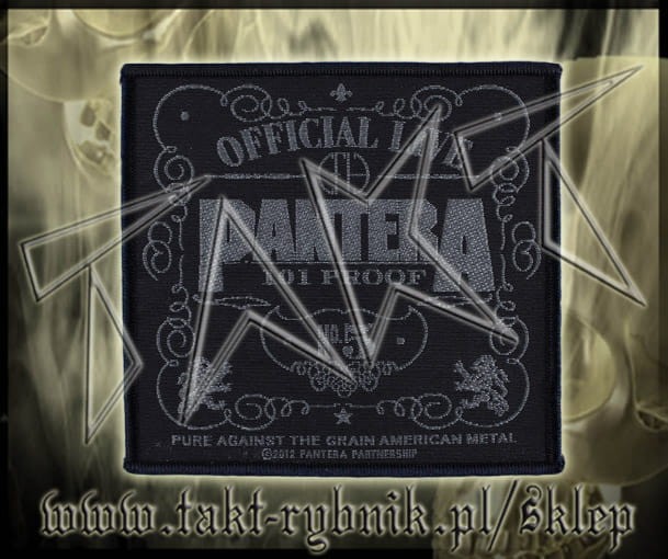 Naszywka PANTERA "Official Live" 2 silver