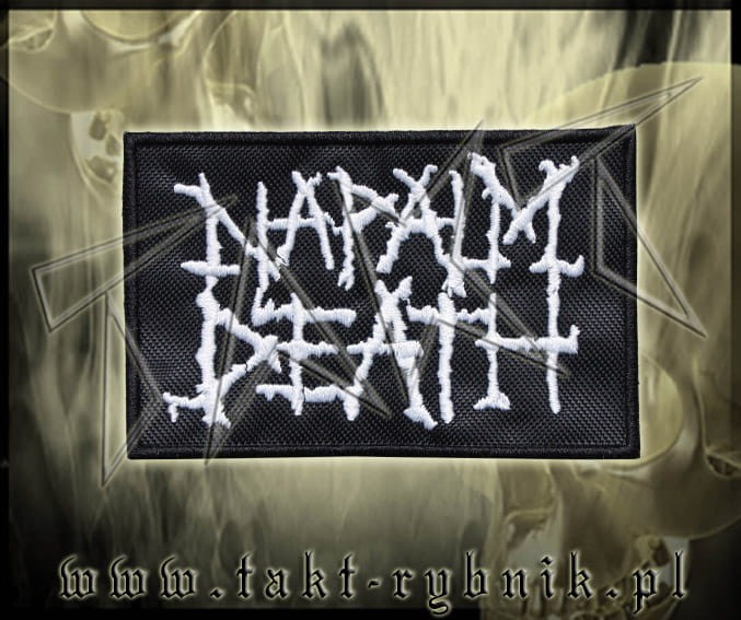 Naszywka NAPALM DEATH "Logo White"