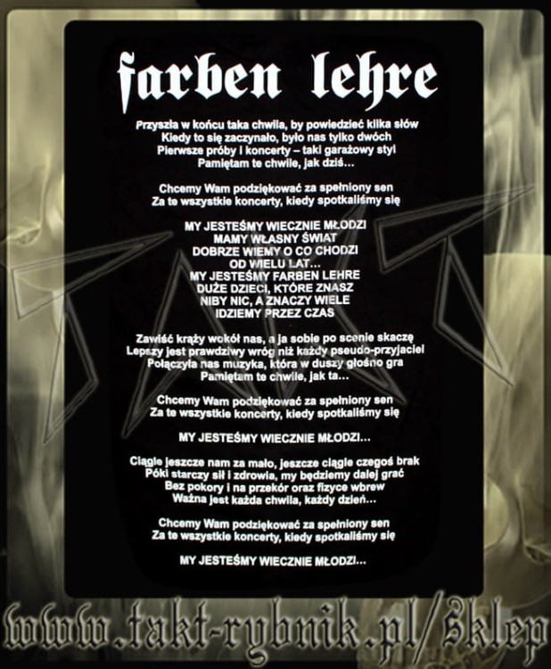 Koszulka FARBEN LEHRE "Bez Pokory"