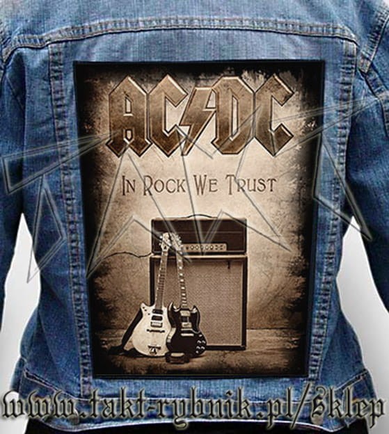 Ekran na kurtkę AC/DC "In Rock We Trust"