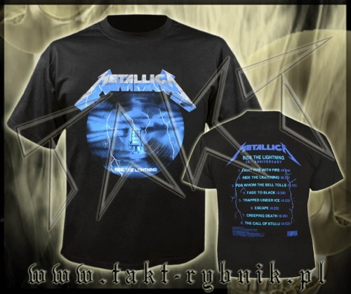 Koszulka METALLICA "Ride The Lightning" 3 30th ANNIVERSARY imp.