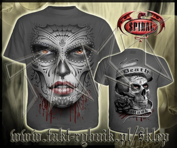 Koszulka DEATH MASK imp. GREY