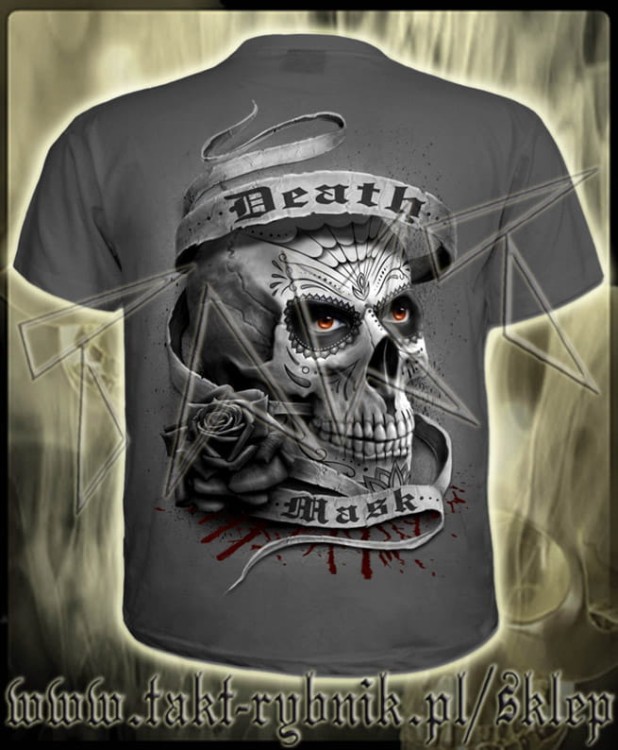 Koszulka DEATH MASK imp. GREY